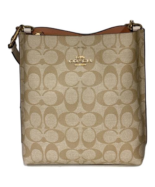 COACH（コーチ）COACH (コーチ) 2WAYショルダーバッグ ベージュの古着・服飾アイテム