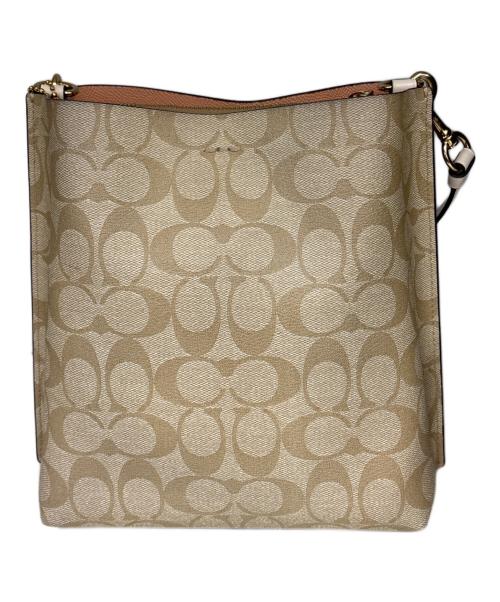 COACH（コーチ）COACH (コーチ) 2WAYショルダーバッグ ベージュの古着・服飾アイテム