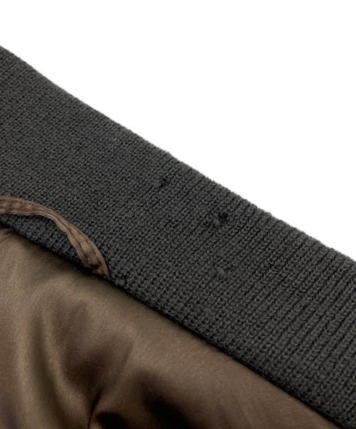 GIORGIO ARMANI（ジョルジオアルマーニ）GIORGIO ARMANI (ジョルジオアルマーニ) レザーボンバージャケット ブラウン サイズ:48の古着・服飾アイテム