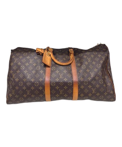 LOUIS VUITTON（ルイ ヴィトン）LOUIS VUITTON (ルイ ヴィトン) ボストンバッグ　キーポル・バンドリエール55 ブラウンの古着・服飾アイテム
