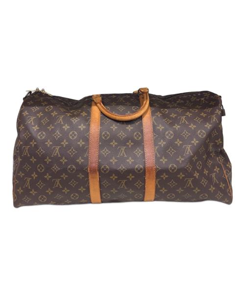 LOUIS VUITTON（ルイ ヴィトン）LOUIS VUITTON (ルイ ヴィトン) ボストンバッグ　キーポル・バンドリエール55 ブラウンの古着・服飾アイテム