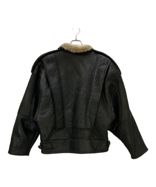 pellepelle（ペレペレ）pellepelle (ペレペレ) ムートンジャケット ブラック サイズ:40の古着・服飾アイテム
