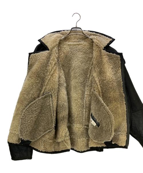 pellepelle（ペレペレ）pellepelle (ペレペレ) ムートンジャケット ブラック サイズ:40の古着・服飾アイテム