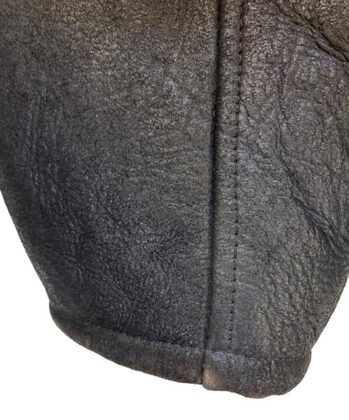 pellepelle（ペレペレ）pellepelle (ペレペレ) ムートンジャケット ブラック サイズ:40の古着・服飾アイテム