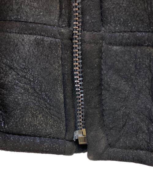 pellepelle（ペレペレ）pellepelle (ペレペレ) ムートンジャケット ブラック サイズ:40の古着・服飾アイテム