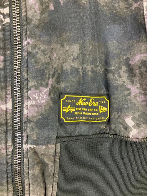ALPHA（アルファ）ALPHA (アルファ) New Era (ニューエラ) MLB (エムエルビー) MA-1ジャケット ブラック サイズ:XXLの古着・服飾アイテム