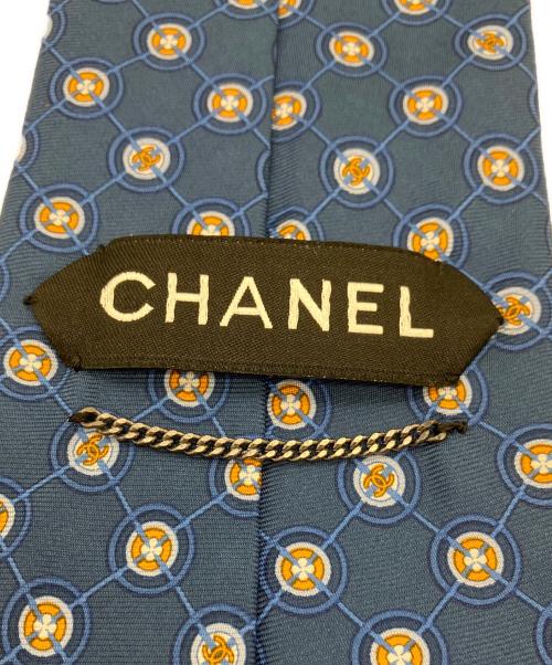 CHANEL（シャネル）CHANEL (シャネル) ネクタイ ブルー サイズ:記載なしの古着・服飾アイテム