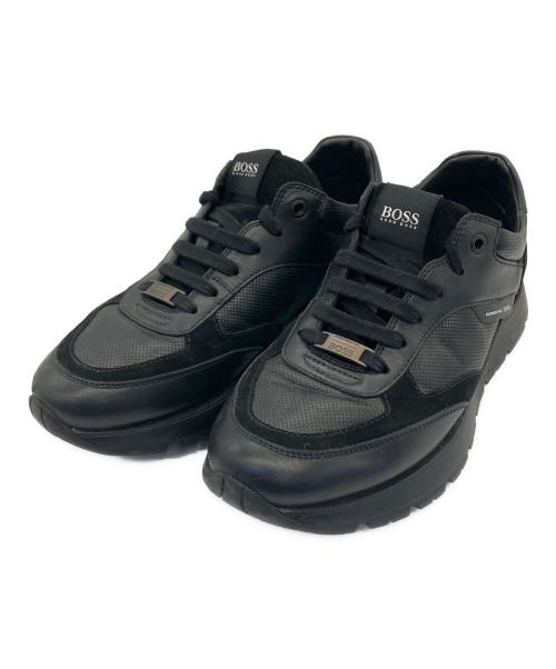 HUGO BOSS（ヒューゴ ボス）HUGO BOSS (ヒューゴ ボス) PORSCHE (ポルシェ) スニーカー ブラック サイズ:40の古着・服飾アイテム