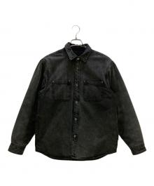 SUPREME（シュプリーム）の古着「シャツ 24FW Faux Shearling Lined Work Shirt」｜ブラック