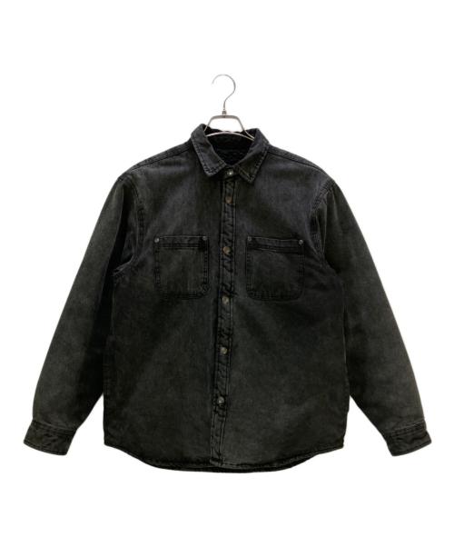 SUPREME（シュプリーム）SUPREME (シュプリーム) シャツ 24FW Faux Shearling Lined Work Shirt ブラック サイズ:Sの古着・服飾アイテム