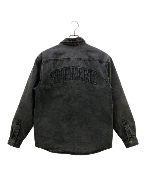 SUPREME（シュプリーム）SUPREME (シュプリーム) シャツ 24FW Faux Shearling Lined Work Shirt ブラック サイズ:Sの古着・服飾アイテム