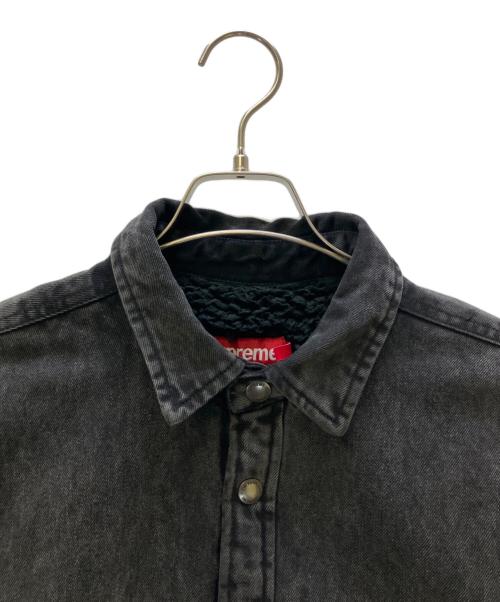 SUPREME（シュプリーム）SUPREME (シュプリーム) シャツ 24FW Faux Shearling Lined Work Shirt ブラック サイズ:Sの古着・服飾アイテム