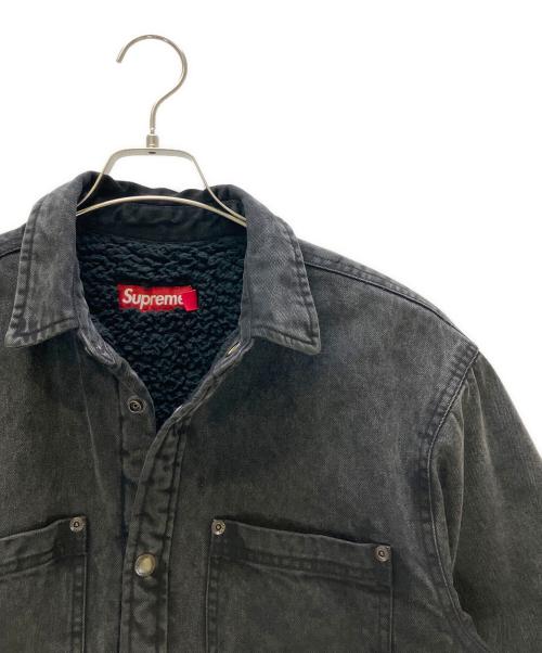 SUPREME（シュプリーム）SUPREME (シュプリーム) シャツ 24FW Faux Shearling Lined Work Shirt ブラック サイズ:Sの古着・服飾アイテム