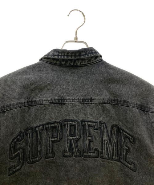 SUPREME（シュプリーム）SUPREME (シュプリーム) シャツ 24FW Faux Shearling Lined Work Shirt ブラック サイズ:Sの古着・服飾アイテム