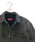 中古・古着 SUPREME (シュプリーム) シャツ 24FW Faux Shearling Lined Work Shirt ブラック サイズ:S：23000円