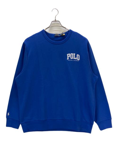 POLO RALPH LAUREN（ポロ・ラルフローレン）POLO RALPH LAUREN (ポロ・ラルフローレン) 裏起毛スウェット ブルー サイズ:XXL 未使用品の古着・服飾アイテム