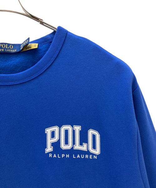 POLO RALPH LAUREN（ポロ・ラルフローレン）POLO RALPH LAUREN (ポロ・ラルフローレン) 裏起毛スウェット ブルー サイズ:XXL 未使用品の古着・服飾アイテム
