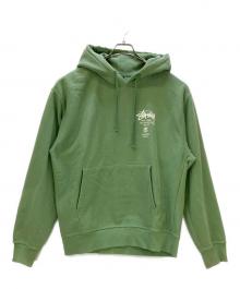 stussy（ステューシー）の古着「プルオーバーパーカー」｜グリーン