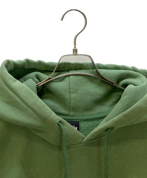 stussy（ステューシー）stussy (ステューシー) プルオーバーパーカー グリーン サイズ:Lの古着・服飾アイテム
