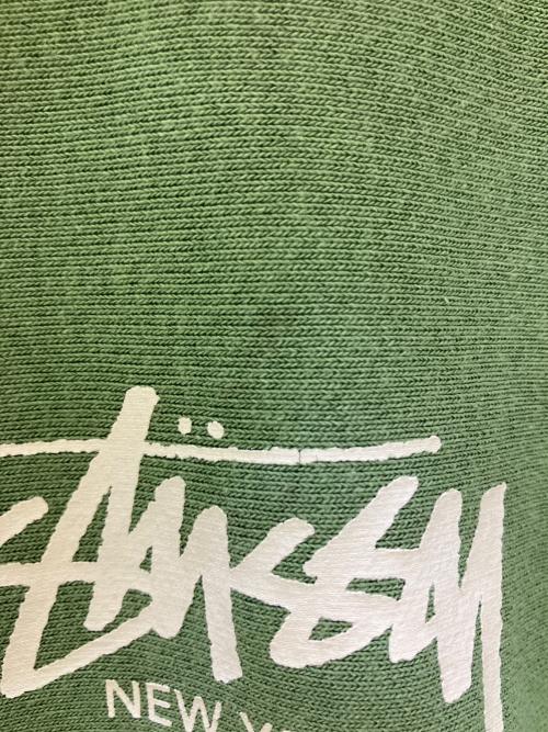 stussy（ステューシー）stussy (ステューシー) プルオーバーパーカー グリーン サイズ:Lの古着・服飾アイテム