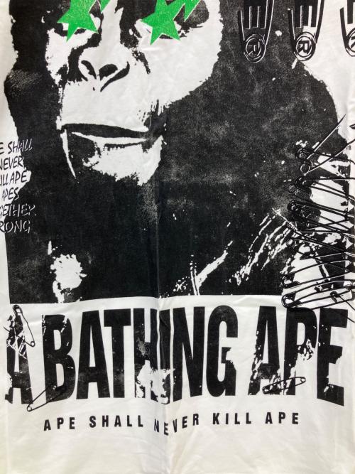 A BATHING APE（アベイシングエイプ）A BATHING APE (アベイシングエイプ) 半袖カットソー ホワイト サイズ:XLの古着・服飾アイテム
