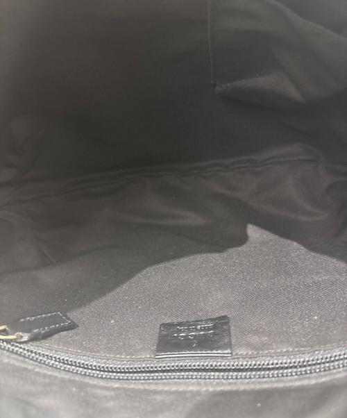 GUCCI（グッチ）GUCCI (グッチ) ショルダーバッグ　GGクリスタル ブラック×グレーの古着・服飾アイテム