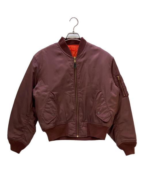 UNIQLO（ユニクロ）UNIQLO (ユニクロ) MA-1ジャケット OLD UNIQLO ボルドー サイズ:Sの古着・服飾アイテム