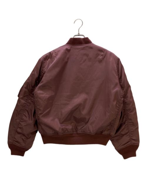 UNIQLO（ユニクロ）UNIQLO (ユニクロ) MA-1ジャケット OLD UNIQLO ボルドー サイズ:Sの古着・服飾アイテム