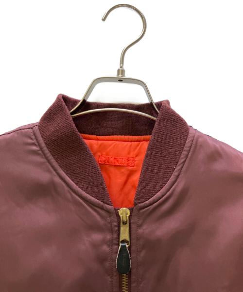UNIQLO（ユニクロ）UNIQLO (ユニクロ) MA-1ジャケット OLD UNIQLO ボルドー サイズ:Sの古着・服飾アイテム
