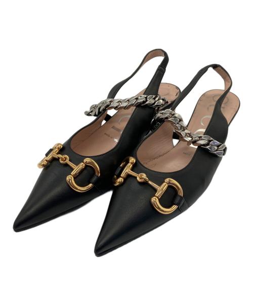 GUCCI（グッチ）GUCCI (グッチ) パンプス ブラック サイズ:23.5cmの古着・服飾アイテム