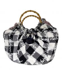 Vivienne Westwood（ヴィヴィアンウエストウッド）の古着「バンブートートバッグ」｜ブラック×ホワイト
