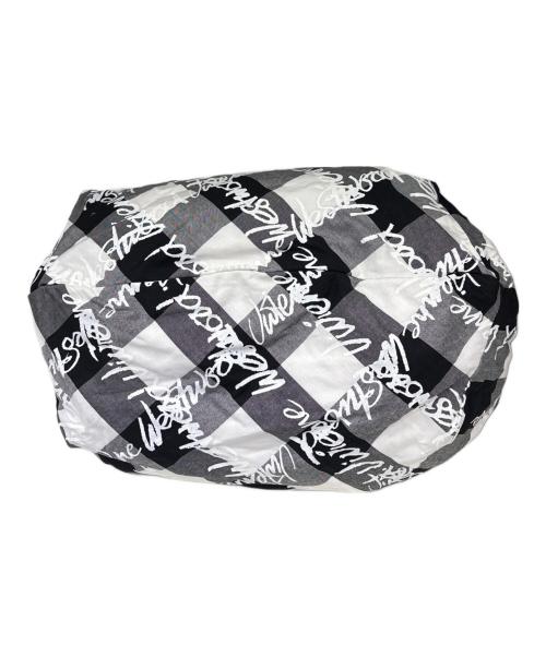 Vivienne Westwood（ヴィヴィアンウエストウッド）Vivienne Westwood (ヴィヴィアンウエストウッド) バンブートートバッグ ブラック×ホワイトの古着・服飾アイテム