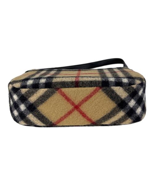 BURBERRY BLUE LABEL（バーバリー ブルー レーベル）BURBERRY BLUE LABEL (バーバリー ブルー レーベル) ウールショルダーバッグ ベージュの古着・服飾アイテム