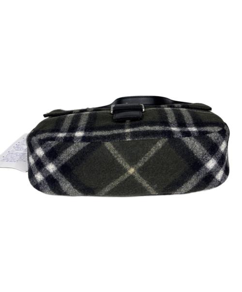 BURBERRY BLUE LABEL（バーバリー ブルー レーベル）BURBERRY BLUE LABEL (バーバリー ブルー レーベル) ウールショルダーバッグ　ノバチェック オリーブの古着・服飾アイテム