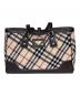 BURBERRY BLUE LABEL（バーバリー ブルー レーベル）の古着「ウールトートバッグ　ノバチェック」｜ベージュ
