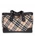 BURBERRY BLUE LABEL (バーバリー ブルー レーベル) ウールトートバッグ　ノバチェック ベージュ：25000円