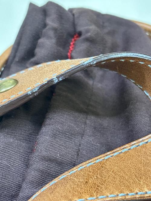 COACH（コーチ）COACH (コーチ) トートバッグ　シグネチャー デニム ブラウン×ネイビーの古着・服飾アイテム