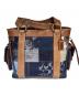 COACH (コーチ) トートバッグ　シグネチャー デニム ブラウン×ネイビー：20000円