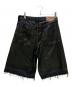 DIESEL (ディーゼル) デニムハーフパンツ DE-SIRE Shorts In Coated Tailoring Denim ブラック サイズ:W27：23000円