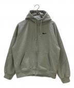 NIKE×SUPREMEナイキ×シュプリーム）の古着「25SS Zip Up Hooded Sweatshirt」｜グレー