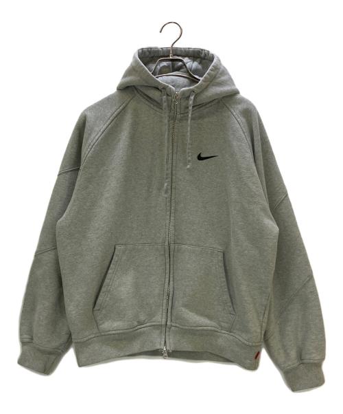 NIKE（ナイキ）NIKE (ナイキ) SUPREME (シュプリーム) 25SS Zip Up Hooded Sweatshirt グレー サイズ:Sの古着・服飾アイテム