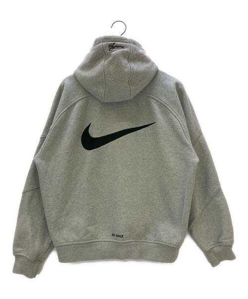 NIKE（ナイキ）NIKE (ナイキ) SUPREME (シュプリーム) 25SS Zip Up Hooded Sweatshirt グレー サイズ:Sの古着・服飾アイテム