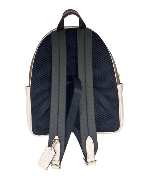 COACH（コーチ）COACH (コーチ) リュック ベージュ×ブラウンの古着・服飾アイテム