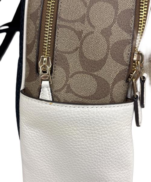 COACH（コーチ）COACH (コーチ) リュック ベージュ×ブラウンの古着・服飾アイテム