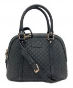 GUCCIグッチ）の古着「2WAYバッグ マイクログッチシマ」｜ブラック