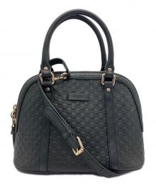 GUCCI（グッチ）の古着「2WAYバッグ マイクログッチシマ」｜ブラック