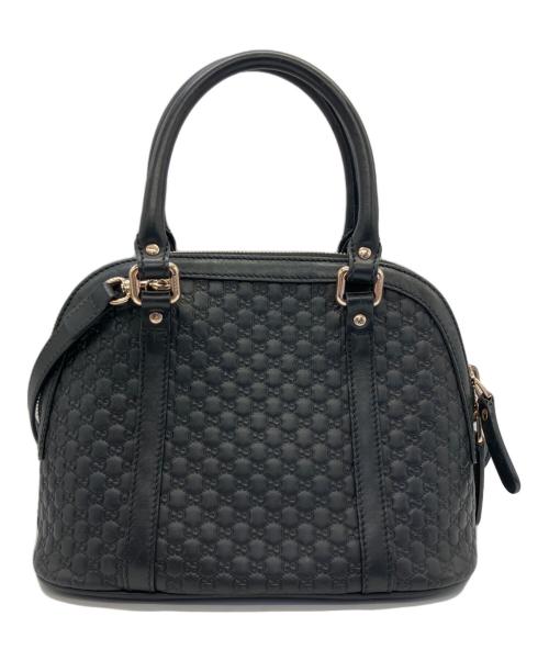 GUCCI（グッチ）GUCCI (グッチ) 2WAYバッグ マイクログッチシマ ブラックの古着・服飾アイテム