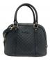 GUCCI (グッチ) 2WAYバッグ マイクログッチシマ ブラック：80000円
