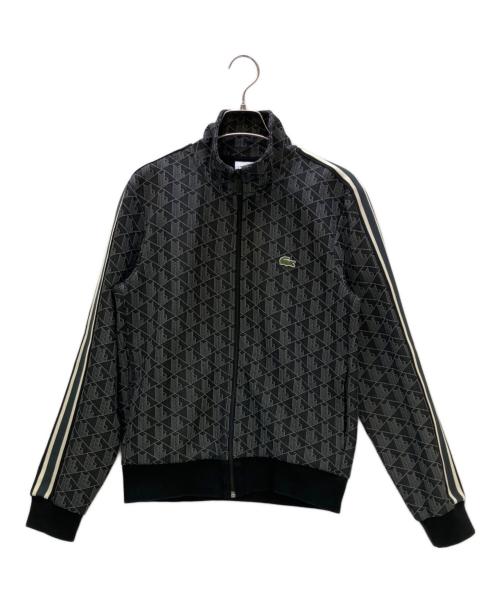 LACOSTE（ラコステ）LACOSTE (ラコステ) トラックジャケット モノグラムジャカードトラックジャケット ブラック サイズ:3の古着・服飾アイテム