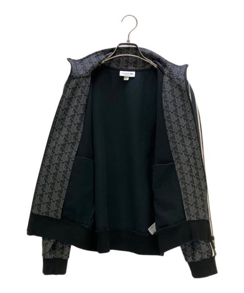 LACOSTE（ラコステ）LACOSTE (ラコステ) トラックジャケット モノグラムジャカードトラックジャケット ブラック サイズ:3の古着・服飾アイテム